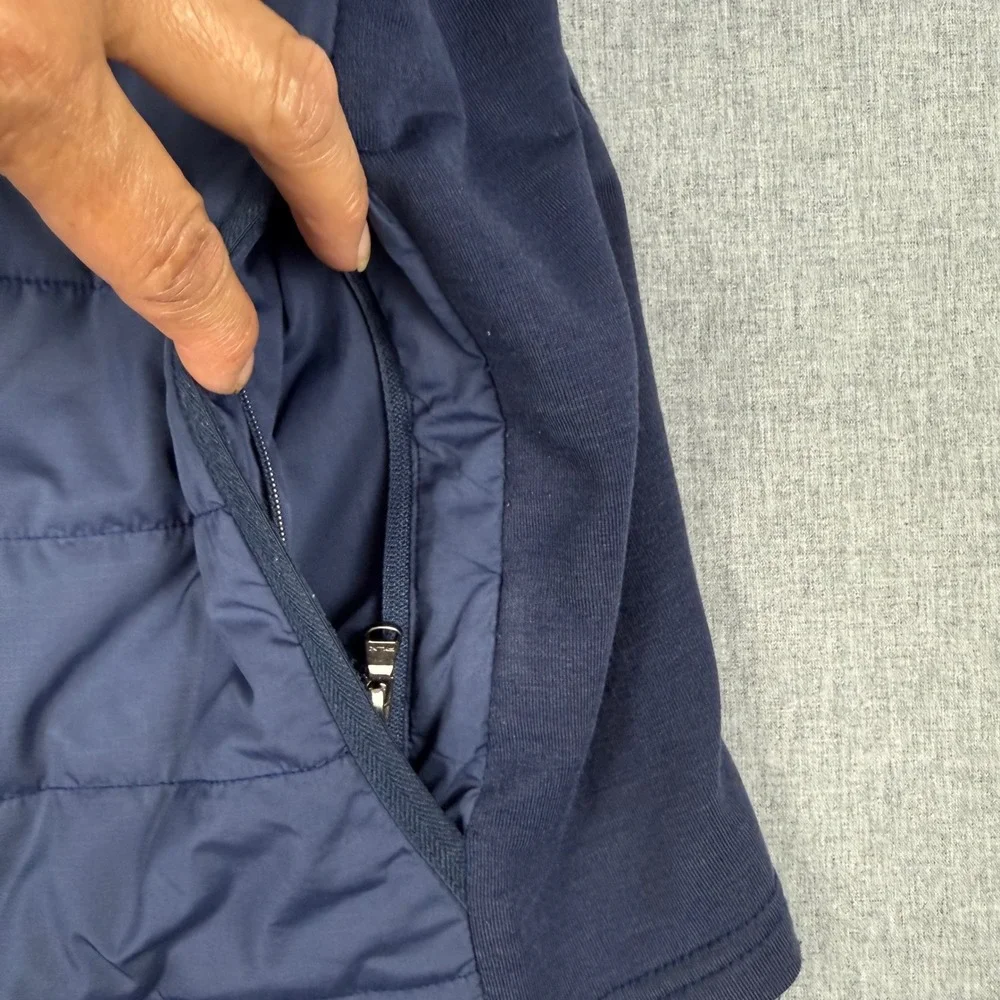 RLX Ralph Lauren Navy Blue Quilted Hybrid Vest Size M Mens Golf Activewear
